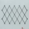 Achla Designs 43" Traditional Wall Mounted Lattice Iron Garden Trellis Graphite Powder Coat Finish