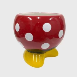 Disney 6" Wide Minnie Mouse Ceramic Indoor Outdoor Planter Pot Multicolor