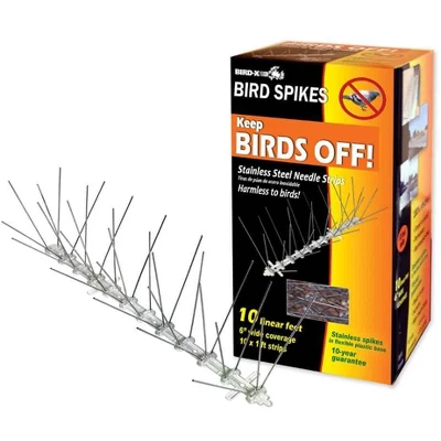 Bird-X 10" Stainless Steel Bird Spikes - Image 2