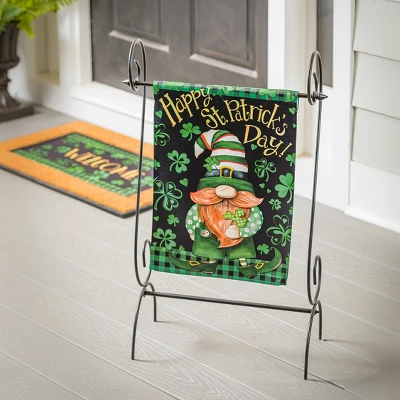 Evergreen Lucky Gnome Garden Suede Flag 12.5 X 18 Inches Indoor Outdoor Decor - Image 3