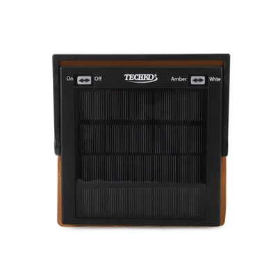 Techko Maid LED Solar 10.8" Portable Buddha Cut Out Decorative Outdoor Lantern Clear - Image 3