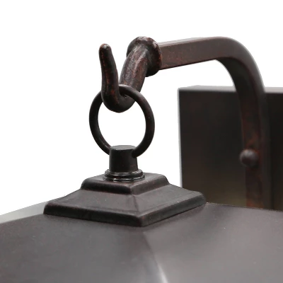 11.75" 1-Light Prairie Craftsman Outdoor Wall Lantern Sconce Oil Rubbed Bronze - River Of Goods - Image 6