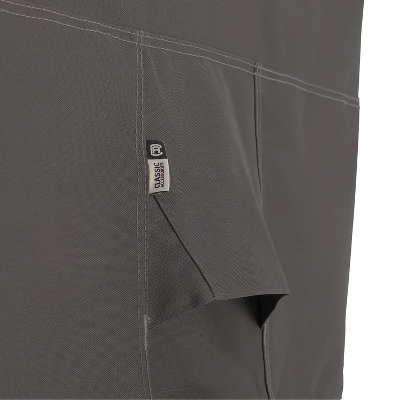 Classic Accessories Ravenna Water-Resistant BBQ Grill Cover For Island With Left And Right Grill Head, Dark Taupe - Image 2