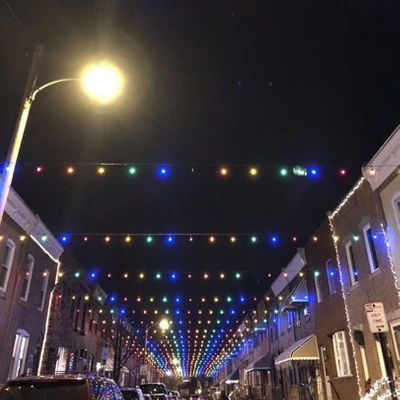 Novelty Lights 100 Feet G40 Globe Outdoor Patio String Lights, Black Wire - Image 3