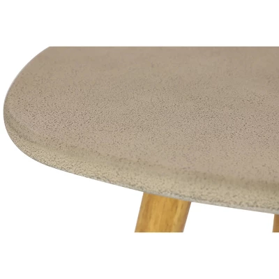 16"x16" Mid-Century Wood Outdoor Accent Table Gray - Olivia & May - Image 6