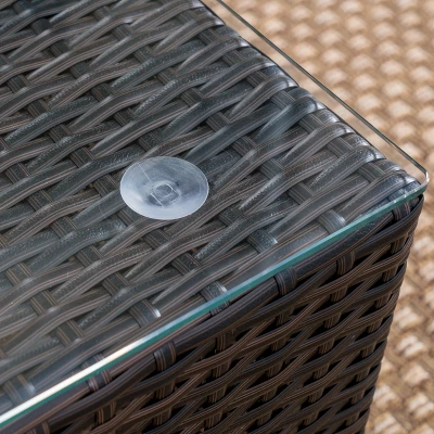 Santa Rosa 7pc Wicker Chat Set - Multibrown/Beige - Christopher Knight Home - Image 3