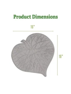 Leaf Garden Stepping Stone | Decorative Walkway Stepping Stones For Outdoor Garden Flowerbed & Lawn Yard Pathway | Weatherproof & Anti-Slip Rubber