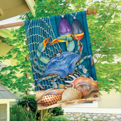 Crab Walk Summer House Flag Nautical 28 X 40 Briarwood Lane - Image 2