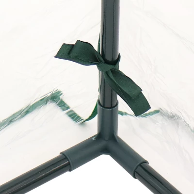 Sunnydaze Decor Sunnydaze Outdoor Portable Plant Shelter Mini Greenhouse With Double Zipper Doors And Cover - Clear - Image 3