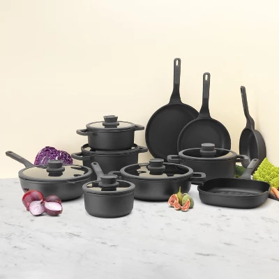 BergHOFF Stone Non-stick 10" Pancake Pan, Ferno-Green, Non-Toxic Coating, Stay-cool Handle, Induction Cooktop Ready - Image 4