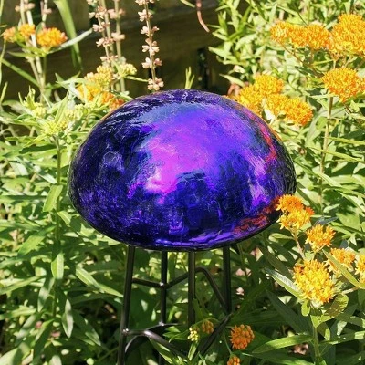 9" Glass Toadstool Gazing Globe Ball - Achla Designs - Image 4