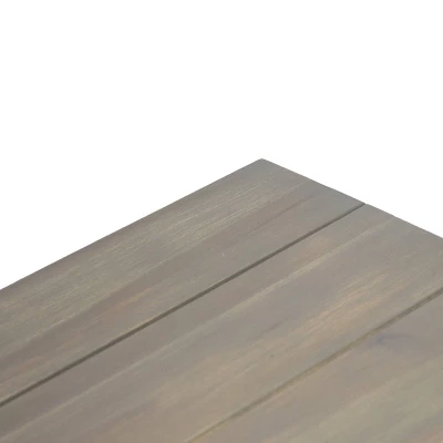 Nibley Outdoor Acacia Wood Dining Bench Gray - Christopher Knight Home - Image 6