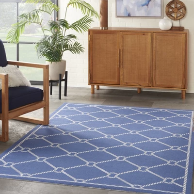 Waverly NauticalNavy Indoor/Outdoor Area Rug By Nourison