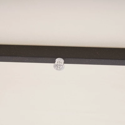 9' X 9' Solar LED Patio Umbrella With Tilt Adjustment And Crank Lift Beige - Wellfor - Image 5