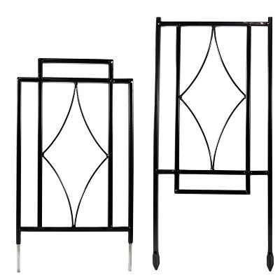 Sunnydaze Decor Sunnydaze Contemporary Metal Wire Garden Trellis For Climbing Plants And Flowers - 30" H - Black - 2-Pack - Image 3