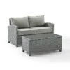 Bradenton Outdoor Wicker Sofa & Coffee Table Set - Crosley