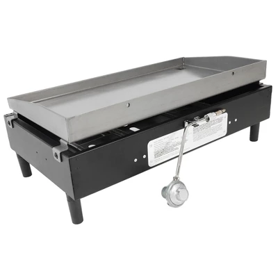 Razor Griddle GGT2130M 25 Inch Outdoor 2 Burner Portable LP Propane Gas Grill Griddle With 318 Square Inch For BBQ Cooking And Frying, Black (Steel) - Image 2