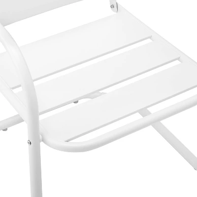 Brighton 2pc Metal Chair - White - Crosley - Image 7