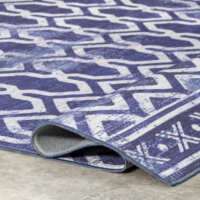 NuLOOM Fae Geometric Machine Washable Indoor/Outdoor Area Rug - Image 3