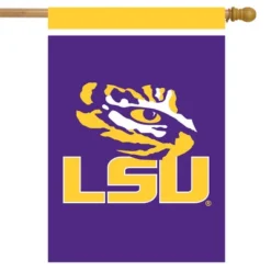 Briarwood Lane LSU Fighting Tigers House Flag NCAA Licensed 28" X 40"