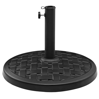 Rashida Round Lattice Weave Umbrella Stand - Saracina Home - Image 4