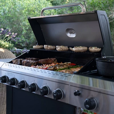 Megamaster 6-Burner Gas Grill With Stainless Steel Tong 720-0983CTG - Image 4