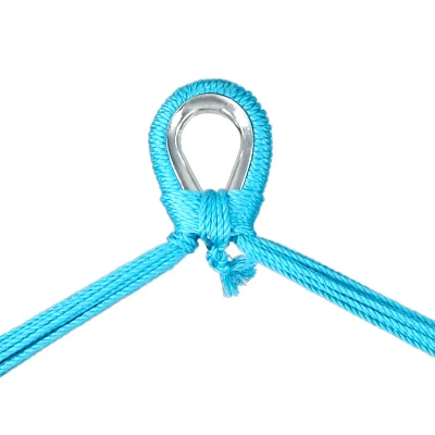 Sunnydaze Decor Sunnydaze Caribbean Style Extra Large Hanging Rope Hammock Chair Swing With Stand - 300 Lb Weight Capacity - Image 4