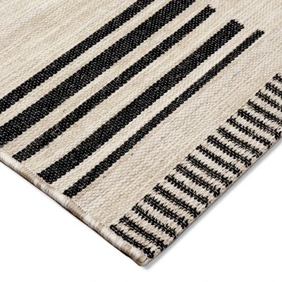 7' X 10' Outdoor Rug Multitier Bars Gray/Cream - Project 62™ - Image 3