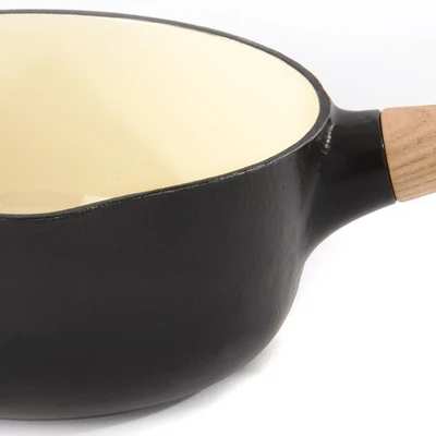 BergHOFF Ron 7" Saucepan 1.8qt., Enameled Cast Iron, Wood Handle - Image 2
