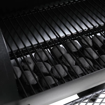 Captiva Designs E02GR006 Offset Charcoal Smoker - Black - Image 2