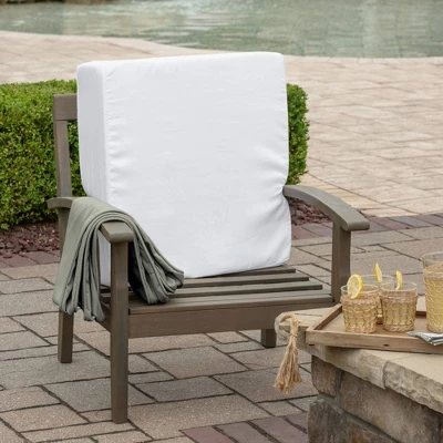 ProFoam Outdoor Deep Seat Bottom Cushion - Light Gray - Arden Selections - Image 5