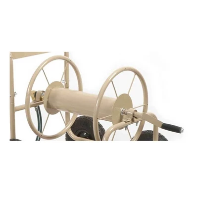 Liberty Garden 4 Wheel Pneumatic Tire Steel Frame Water Hose Reel Cart (2 Pack) - Image 3