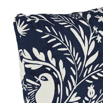Suki Chinois Outdoor Throw Pillow Navy - Skyline Furniture - Image 2