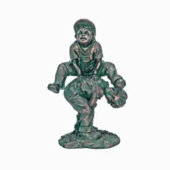 Design Toscano Leap Froggin Playing Boys Garden Statue