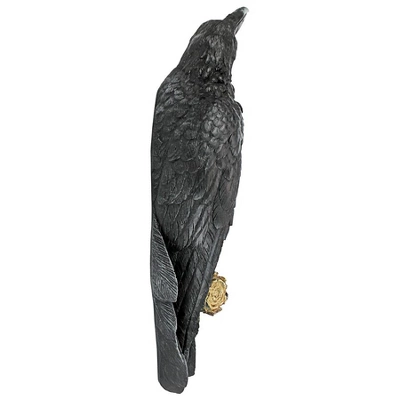 Design Toscano The Raven's Perch Wall Sculpture: Set Of Two - Image 2