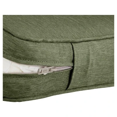 Montlake Fadesafe Square Patio Dining Seat Cushion Set - Fern Green - Classic Accessories - Image 3