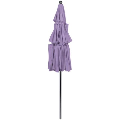 Northlight 9.75ft Outdoor Patio Market Umbrella With Hand Crank And Tilt, Purple - Image 3