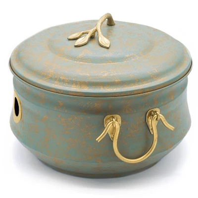 Steel Sedona Hose Pot With Lid - Green - Good Directions - Image 4