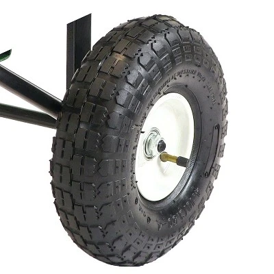 Sunnydaze Decor Sunnydaze Outdoor Lawn And Garden Heavy-Duty Durable Steel Mesh Utility Wagon Cart With Removable Sides - Image 5