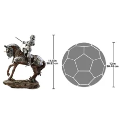 Design Toscano Knights Of Blenheim Palace: Silver Knight Sculpture