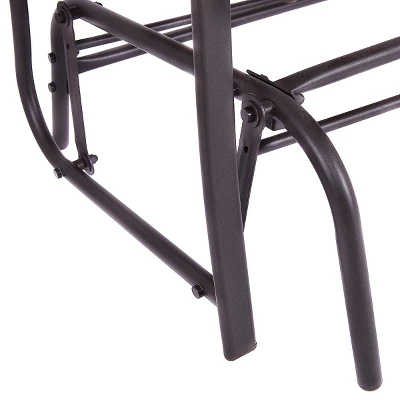 Costway Patio Glider Rocking Bench Double 2 Person Chair Loveseat Armchair Backyard - Image 7