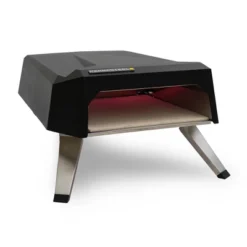 Permasteel 12" Countertop Outdoor Pizza Oven With Cover - Black