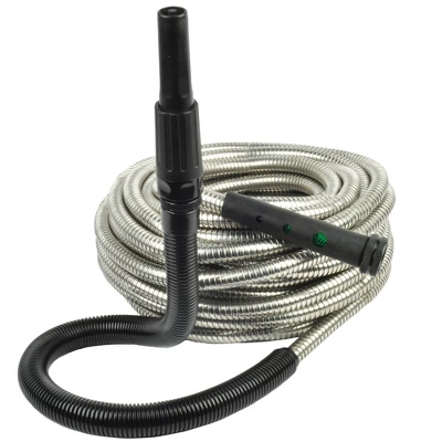 Bernini 50' Metal Garden Hose With Flex End Watering Wand - Image 9