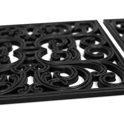 BirdRock Home Rubber Stepping Stone Tiles - 15 X 15" - Set Of 3 - Black - Image 2