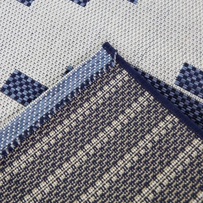 Victor Striped Trellis Rectangular Indoor/Outdoor Rug - Balta Rugs - Image 2