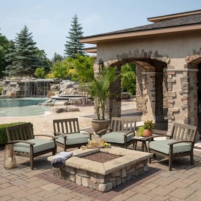 ProFoam Outdoor Deep Seat Bottom Cushion - Light Gray - Arden Selections - Image 4