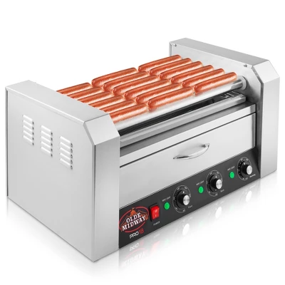 Olde Midway Electric Hot Dog Roller Grill Machine With Bun Warmer, Commercial Grade - Image 7