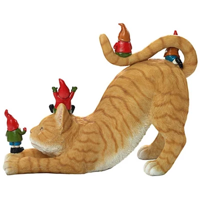 Design Toscano Catatonic Gnome Feline Frenzy Statue - Image 3