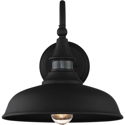 John Timberland Gough Rustic Industrial Wall Light Fixture Set Of 2 Texturized Black Dusk To Dawn Motion Sensor 12 1/2" For Post Exterior Barn Deck - Image 4