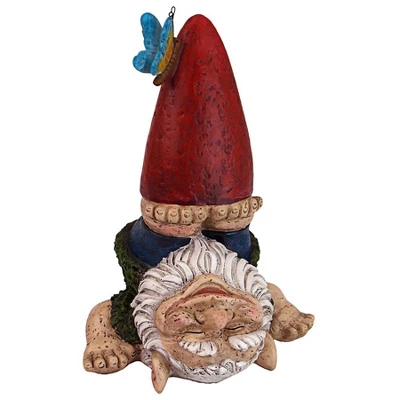 Design Toscano Topsy-Turvy Theo Garden Gnome Statue - Image 3